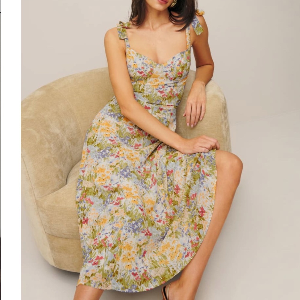 Reformation Nadira floral countryside dress 8